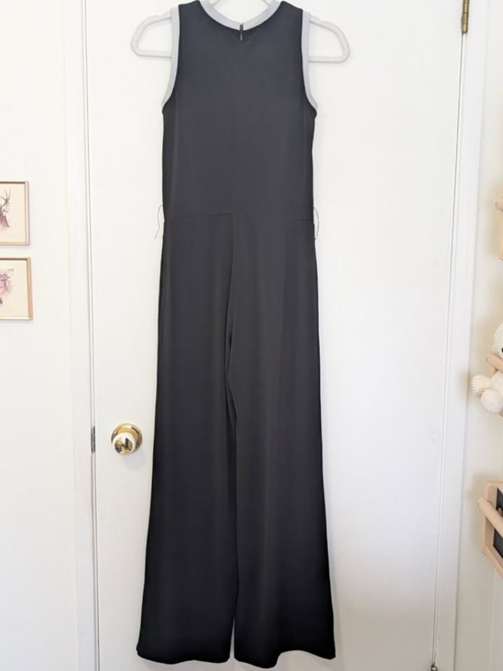 Lauren Ralph Lauren Black Sleeveless Wide Leg One Piece Jumpsuit Petite XS - Picture 6 of 8
